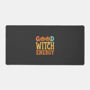 Good Witch Energy Halloween Pumpkin Design_1 Desk Mat