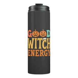 Good Witch Energy Halloween Pumpkin Design_1 Thermal Tumbler