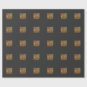 Good Witch Energy Halloween Pumpkin Design_1 Wrapping Paper