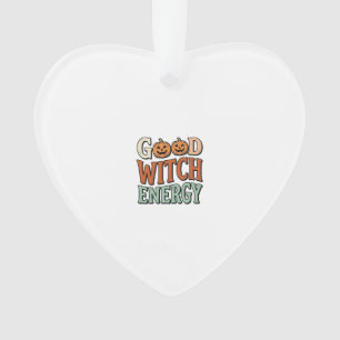 Good Witch Energy Vintage Halloween Vector Design_ Ornament