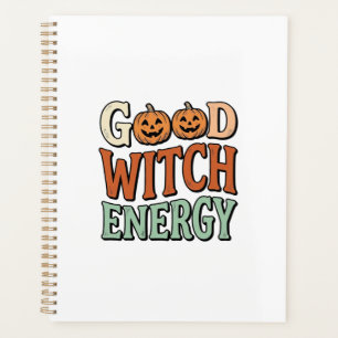 Good Witch Energy Vintage Halloween Vector Design_ Planner