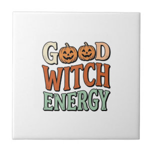 Good Witch Energy Vintage Halloween Vector Design_ Tile