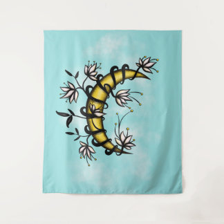Good Witch Floral Moon Boho Tapestry