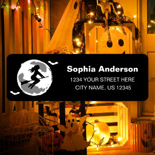 Good Witch Halloween Party Mail Return Address