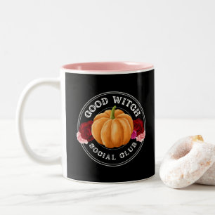Good Witch Social Club Halloween Two-Tone Coffee Mug