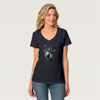 Good Witches Only - Black Cat & Witch Hat Crystal T-Shirt