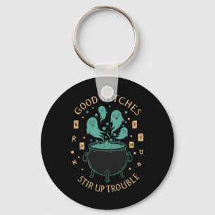 Good Witches Stir Up Trouble Halloween Cauldron Gh Key Ring