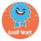 Good work educational sticker