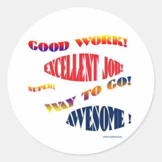 Good Work Stickers | Zazzle.co.uk