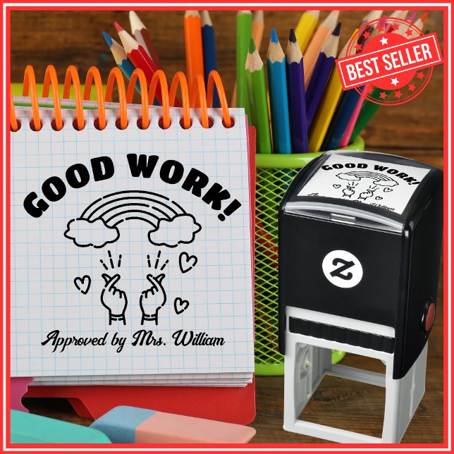 Good Work Teacher Back To School Encouragement Self-inking Stamp (Creator Uploaded)