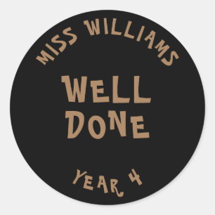 Good Work Teacher Encouragement  Star Sticker