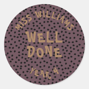 Good Work Teacher Encouragement  Star Sticker