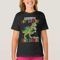 Goodbye 1st Grade Hello 2nd Grade T Rex Dinosaur