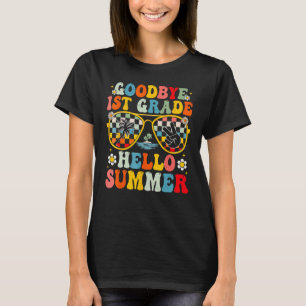 Goodbye 1st Grade Hello Summer Sunglasses Last Day T-Shirt