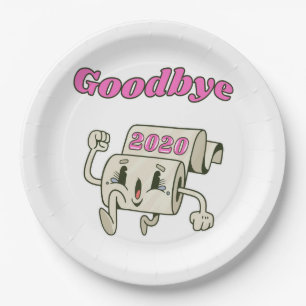 Goodbye 2020 - It’s finally over Paper Plate