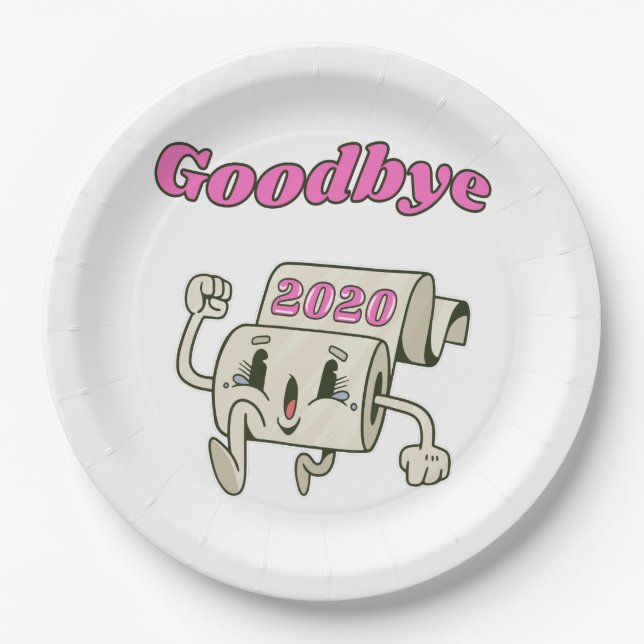 Goodbye 2020 - It’s finally over Paper Plate (Front)