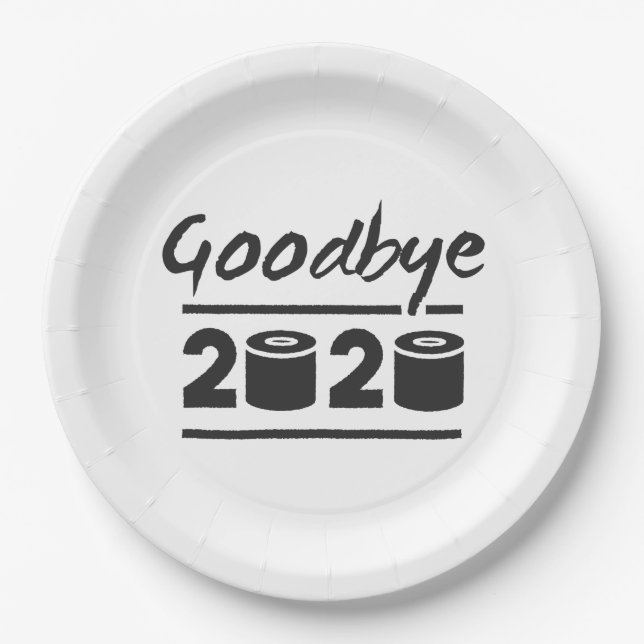Goodbye 2020 Toilet paper – it’s finally over Paper Plate (Front)