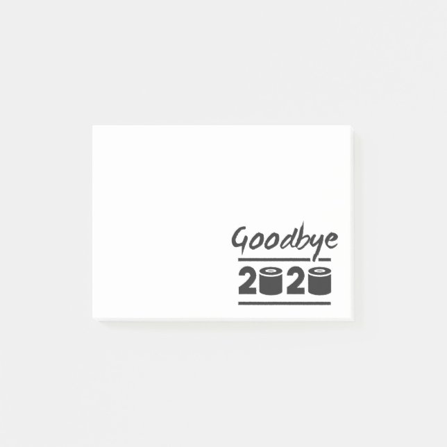 Goodbye 2020 Toilet paper – it’s finally over Post-it Notes (Front)