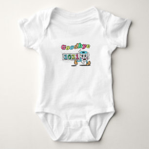 Goodbye 2021 Toilet paper roll Baby Bodysuit