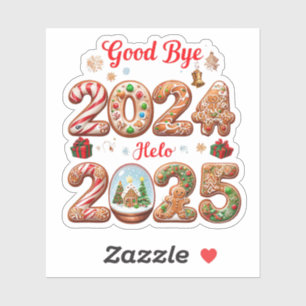 Goodbye 2024 Hello 2025 Happy New Year Design