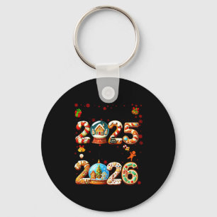 Goodbye 2025 Hello 2026 Christmas And Happy New Ye Key Ring