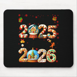Goodbye 2025 Hello 2026 Christmas And Happy New Ye Mouse Mat