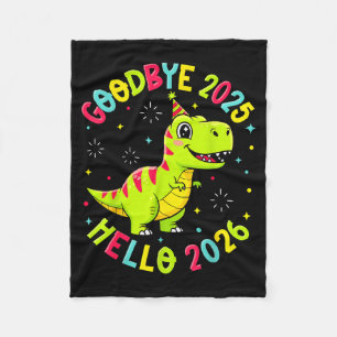 Goodbye 2025 Hello 2026 Happy New Year 2026 Nye Cu Fleece Blanket