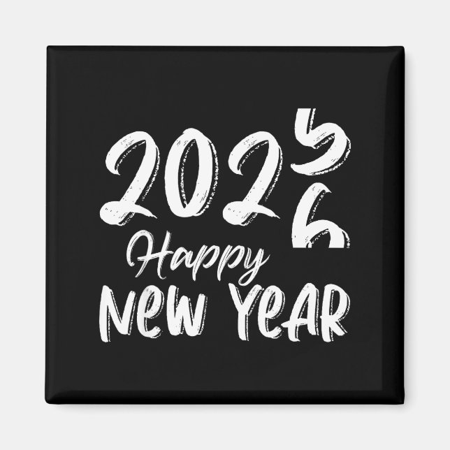 Goodbye 2025 Hello 2026 Happy New Year New Years E Magnet (Front)