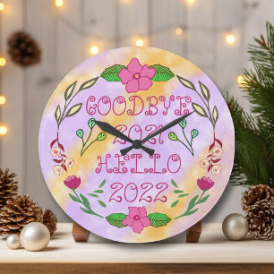 GOODBYE 20XX HELLO 20XX LARGE CLOCK