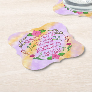 GOODBYE 20XX HELLO 20XX PAPER COASTER