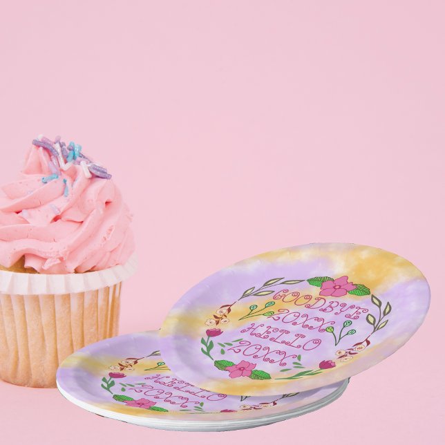 GOODBYE 20XX HELLO 20XX  PAPER PLATE (Creator Uploaded)