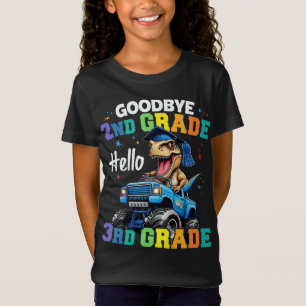 Goodbye 2nd Grade Graduation T Rex Monster Truck T-Shirt