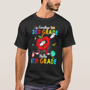 Goodbye 3rd Grade Hello 4th Grade Cute Dabbing App T-Shirt