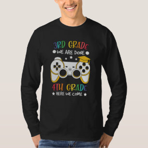 Goodbye 3rd Grade Hello 4th Grade Gamer Kids Gift T-Shirt