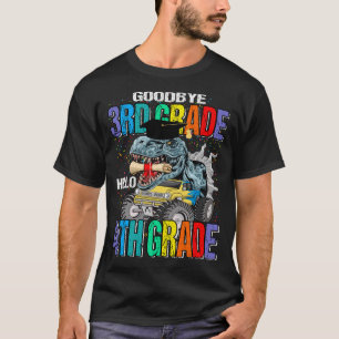 Goodbye 3rd Grade Hello 4th Grade Monster Truck Di T-Shirt
