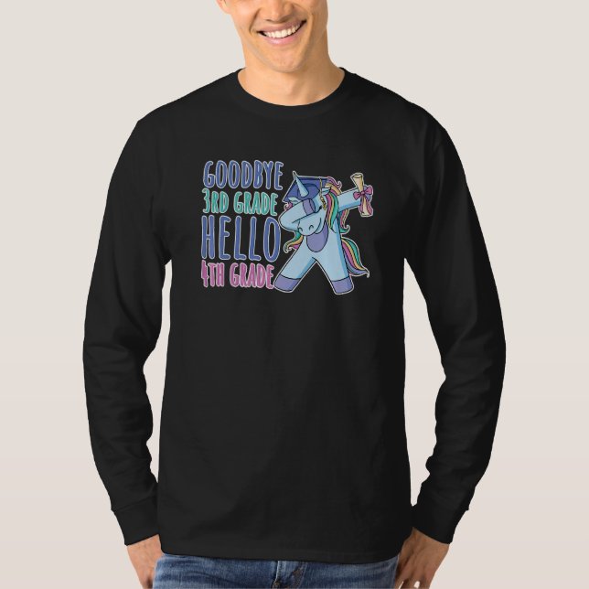 Goodbye 3rd Grade Hello 4th Grade T-Shirt (Front)
