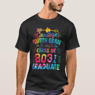 Goodbye 4th Grade Class of 2031 Grad Hello 5th gra T-Shirt