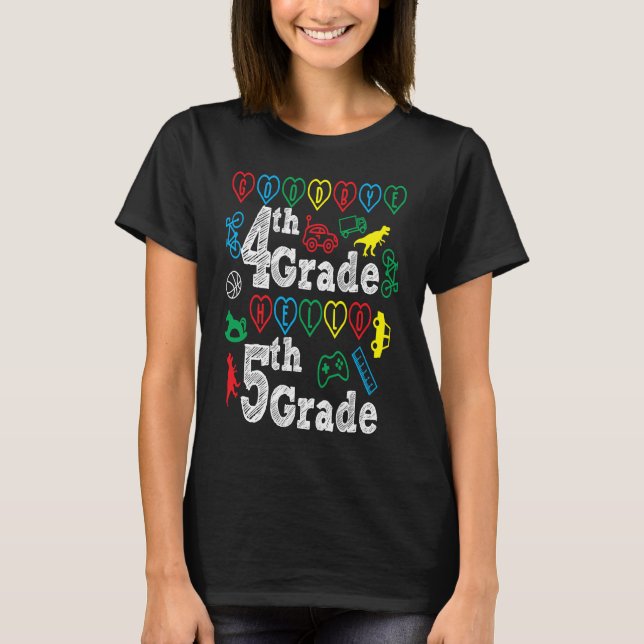 Goodbye 4th Grade Hello 5th Grade Back To School S T-Shirt (Front)