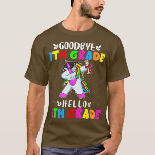 Goodbye 7th Grade Hello 8th Grade Unicorn 2022 Gra T-Shirt