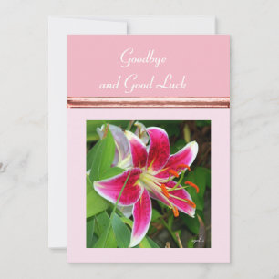 Goodbye and Good Luck Flat Card