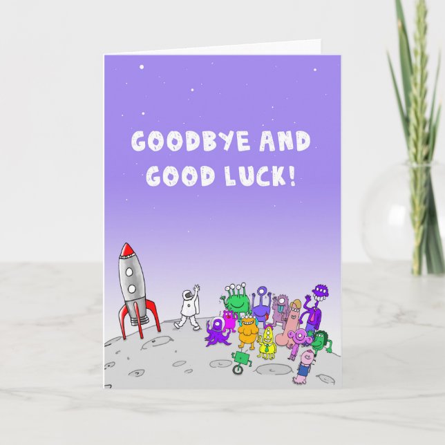 Goodbye and Good Luck Holiday Card (Front)