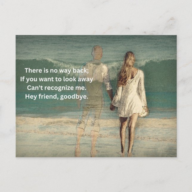 goodbye art postcard (Front)