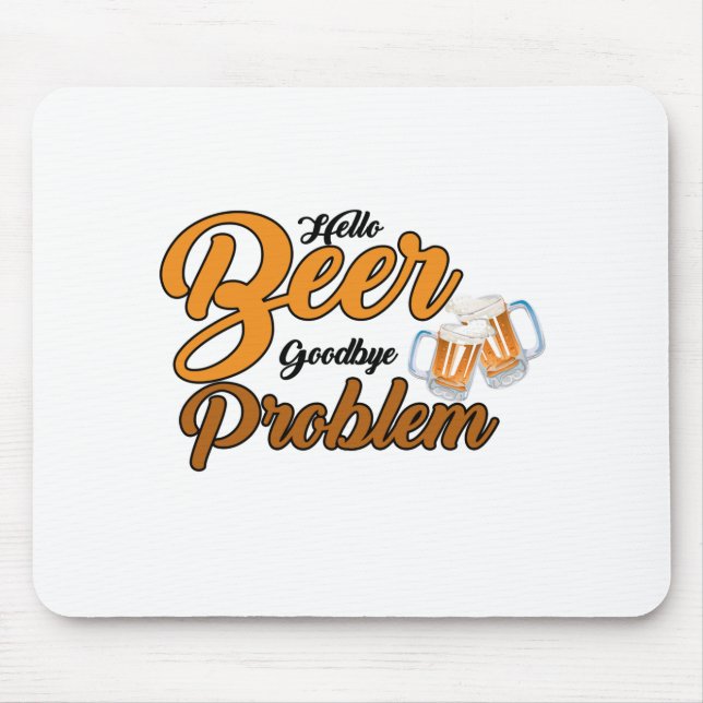 Goodbye Beer Mouse Mat (Front)