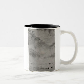 goodbye blue sky Two-Tone coffee mug