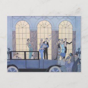 Goodbye by George Barbier Postcard