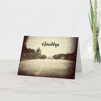 Goodbye card