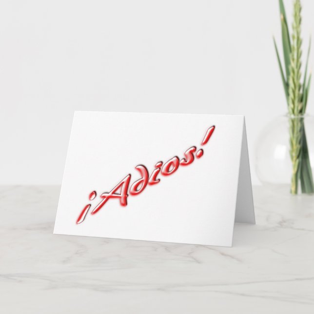 Goodbye card (Front)