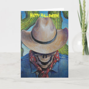Goodbye Cowboy Halloween Card