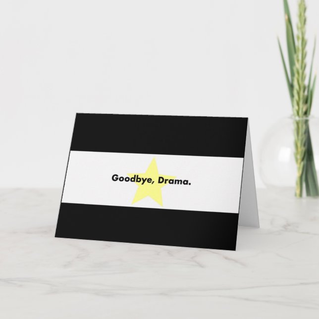 Goodbye, Drama Card (Front)