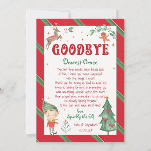 Goodbye Elf Christmas Magical Elves Printable Invitation